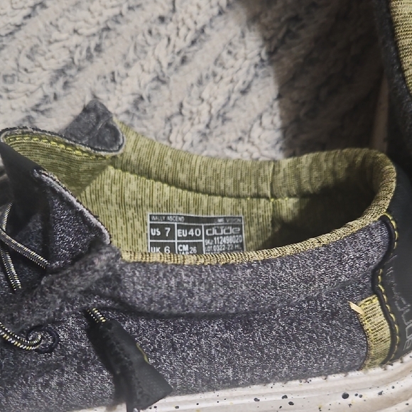 Hey Dude Charcoal Gray Men's Loafers - Picture 3 of 4